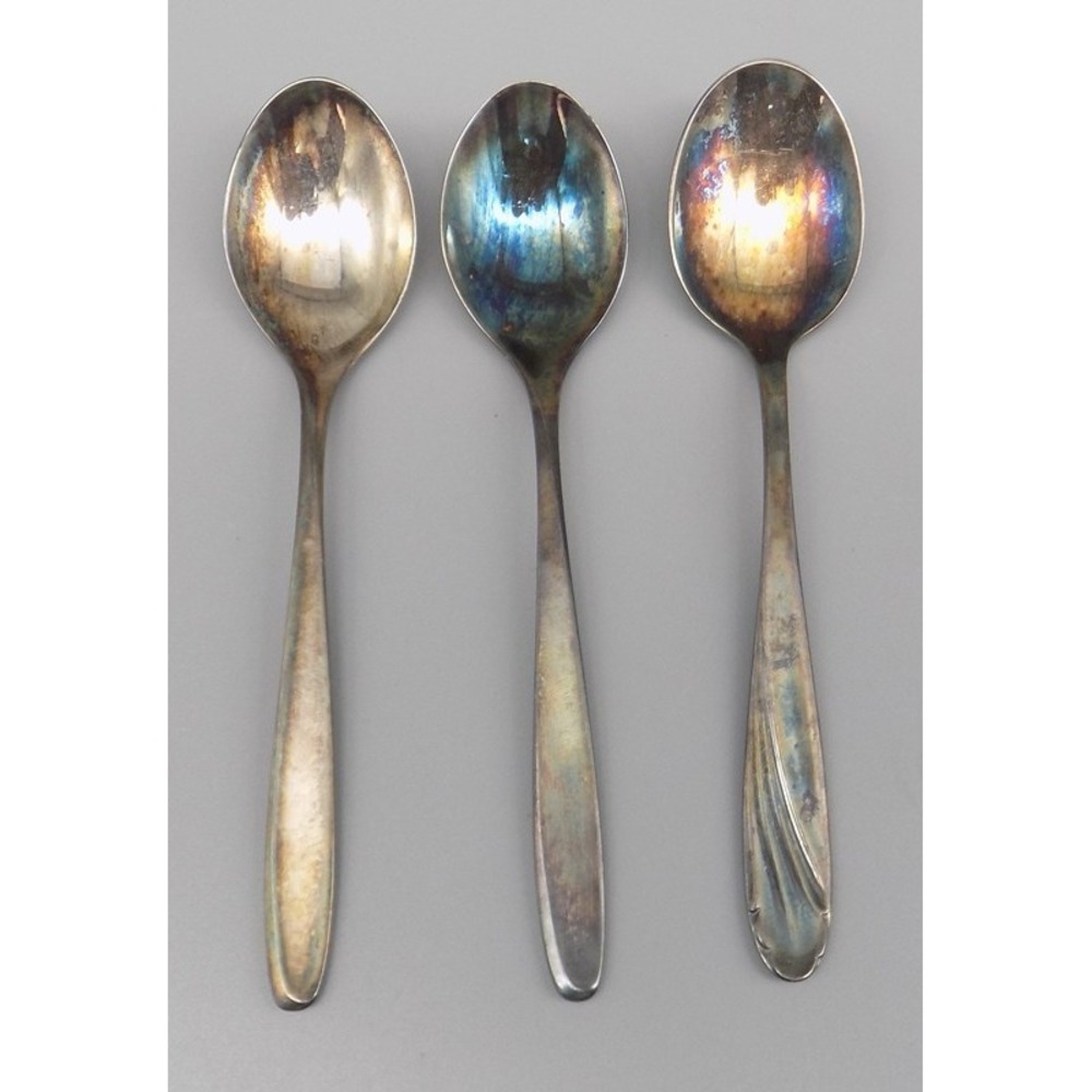 3 WMF Spoons 2 Hamburg 1 Wien Silverplate (Vienna) Germany 90 18 Discontinued